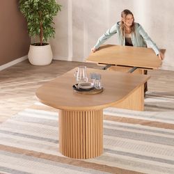 Transformer Round Table - Scandinavian Oak