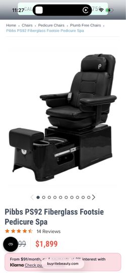 Pedicure chair spa