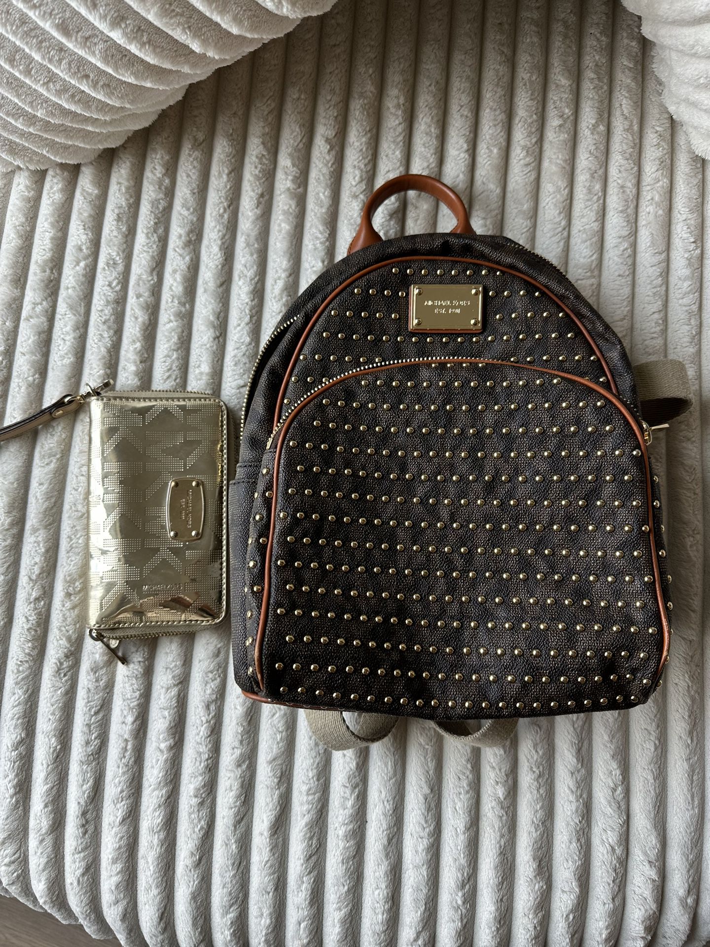 Michael Kors Backpack And Wallet