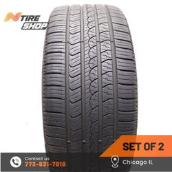 Set of 2 Used  9/32    235/40R19  96V  Pirelli  P7 AS Plus 3