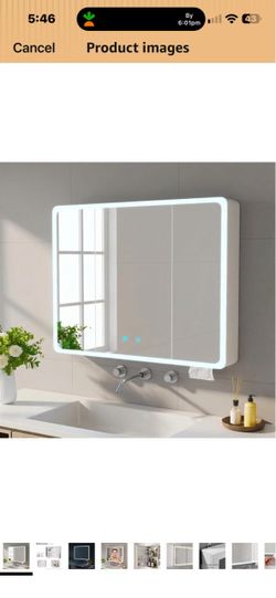 LED bathroom cabinet