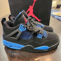 Deep Royal Blue & Black Retro 4 Jordans
