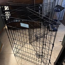 MidWest Homes for Pets Folding Metal Dog Exercise Pen, Indoor/Outdoor Playpen with Secure Door, Provides 16 Sq Feet of Play Space, 30-Inches Tall, Bla