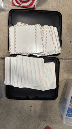 32 Dry Erase Boards 2 Sides