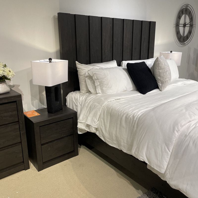 Charcoal Queen Bed