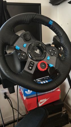PlayStation steering wheel and pedals