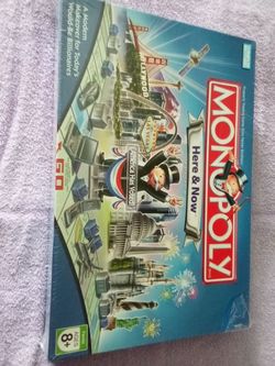 Monopoly here and now board game $10
