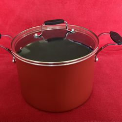 EMERIL 6QT STOCK POT NONSTICK From HSN EMERIL ESSENTIAL 11PC SET - RED - NEW - RETIRED - EXTREMELY RARE 
