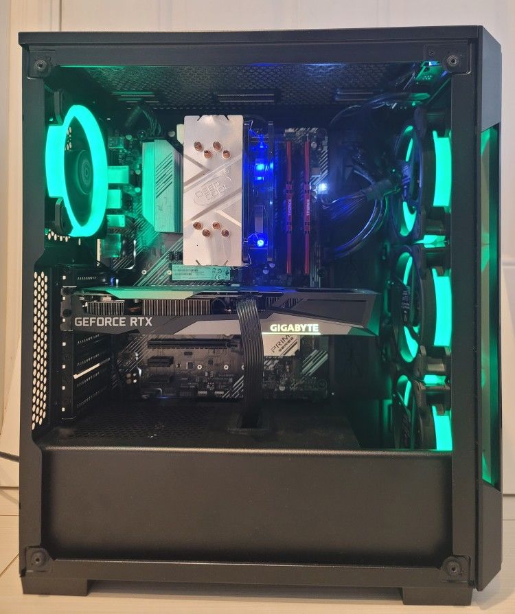 Asus Prime b550-Plus,Ryzen 7 3800X, RTX 3060, 16GB 3200MHz, EVGA 650W Gold, 512GB Nvme SSD GAMING PC