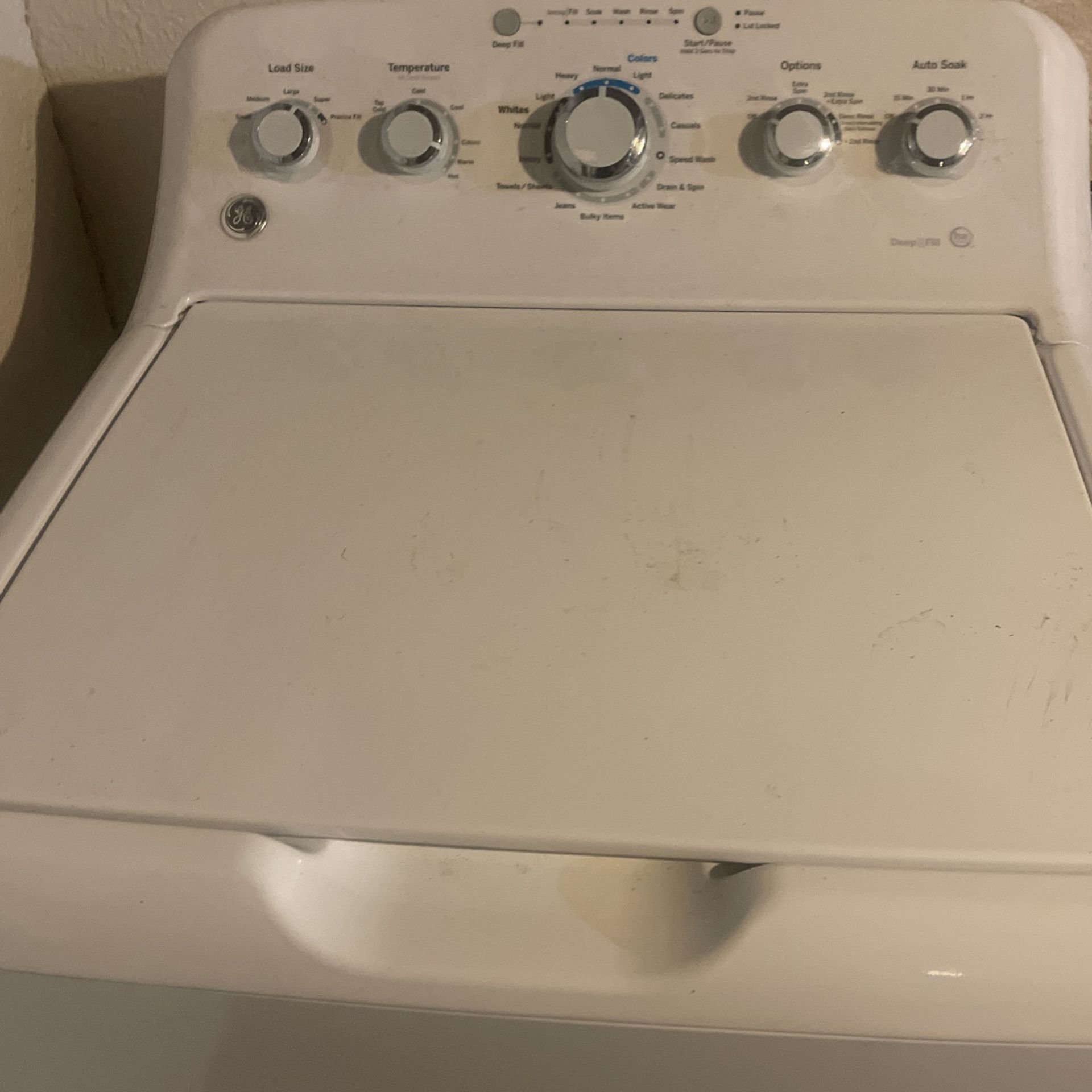 GE Deep Fill Washing Machine 