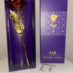 24k Gold Foil Rose