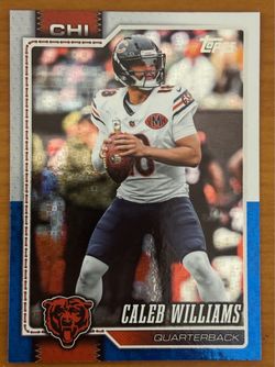 2026 Topps Caleb Williams #35 Blue White Walmart Exclusive Parallel Bears