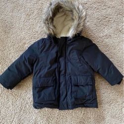 Old Navy black toddler Parka coat  size 2T