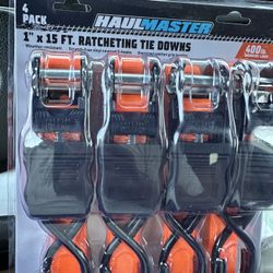 Brandnew 4 PAck 15 Feet Tie Downs 100% Good