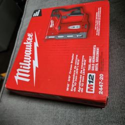 M12 12-Volt Lithium-Ion Cordless 3/8 in. Crown Stapler (Tool-Only)