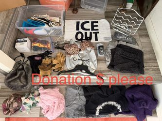 Women’s XS clothes, gloves, book holder, cloth face masks