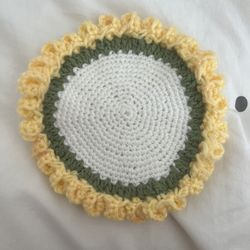 Crotchet Flower Bouquet Mug Rug
