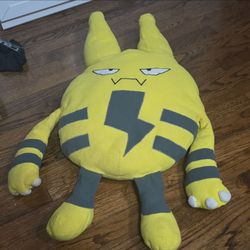Rare JUMBO Large 31" Pokemon Elekid Plush Pillow Buddy