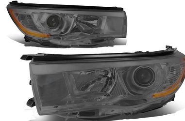 LA Zona Auto Parts 14 15 and 16 Toyota Highlander Headlights Luces Micas Calaveras Faros Focos Luz Light