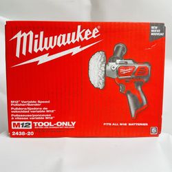 Milwaukee, M12 Variable Speed Polisher/Sander Pulidora/lijadora de velocidad variable M12 Polisseuse/ponceuse à vitesse variable M12 M12 TOOL-ONLY