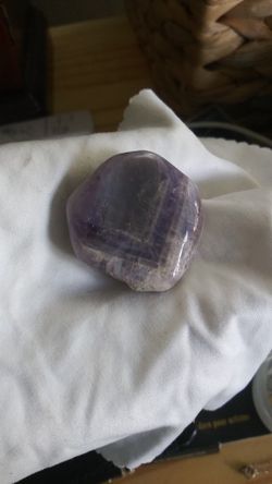 Polished amethyst