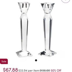 Two Crystal Candle Holder Very Cheap And Glamorous $35 Both Two Crystal Candle Holder Very Cheap And Glamorous $35 Both 