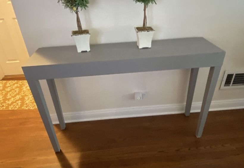 Wood Console Table Seashell Grey Sofa Entryway Table