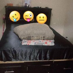 Full/ Queen Size Bed Frame & Mattress 