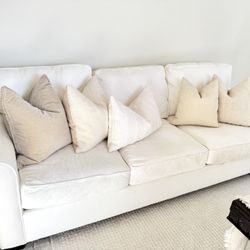 Pottery Barn White Couch Large
