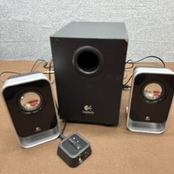 Logitech LS21 2.1 Multimedia Computer Speaker System  Subwoofer Works 