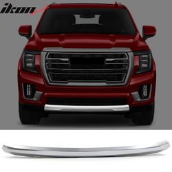Fits 2021-2023 GMC Yukon Utility 4-Door Silver Front Bumper Impact Bar Skid Plate