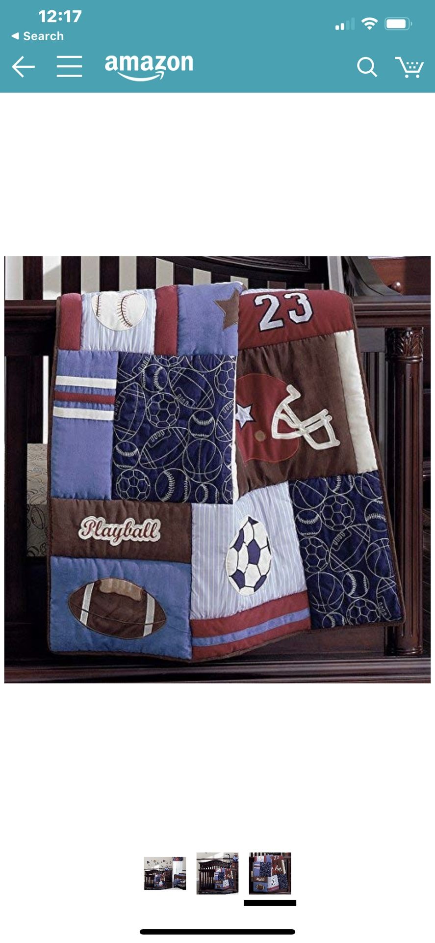 Boy crib bedding set