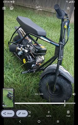 FRP mini bike upgraded