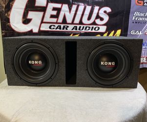 Brand New 12” Kong Audio Subwoofers + New Ported Enclosure/ Box 