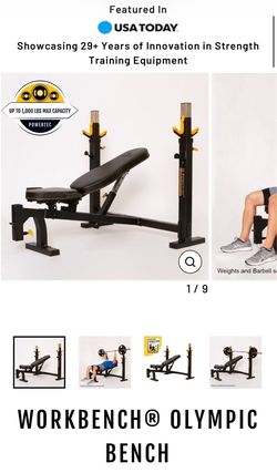 Powertec bench (UNOPENED) workbench Olympic bench