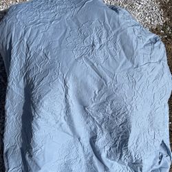 Queen Baby Blue Quilt/Shams