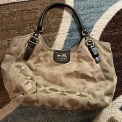 Coach Gold Pattern Purse