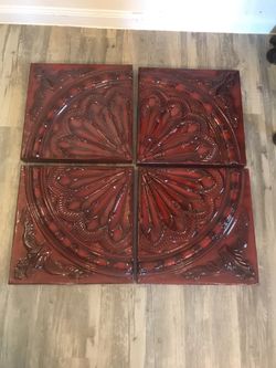 Metal Wall Decor 4 pieces
