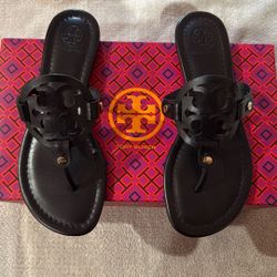 Tory Burch Sandals Miller Vegan Leather (Size US 6.5) 