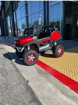 24V Mercedes Benz UNIMOG Kids Ride On UTV with Remote - Red