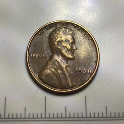 1938 NMM Lincoln Wheat Penny