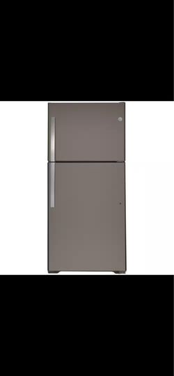 Brand new 19.2 cu. ft. Top Freezer Refrigerator in Slate, Fingerprint Resistant, Garage Ready