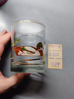 Set of 8 New-Vintage Mallard Duck Rocks Glass—$5 gets ALL