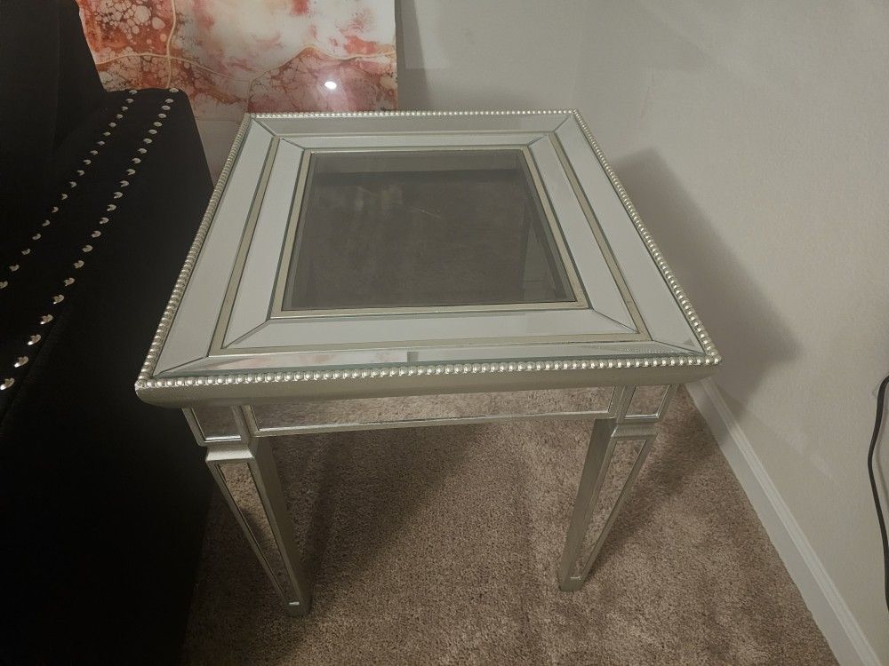 Mirrored End Tables – Set of 2