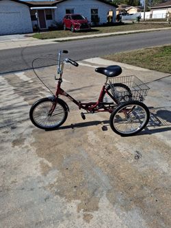 Tricycle 20" workman Red or burgundy.