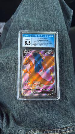 Charizard V SWSH050 CGC 8.5 Graded Pokemon Card