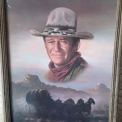 John Wayne Framed Picture