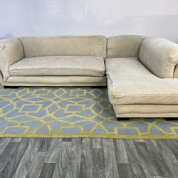 ( Delivery Available ) Roche Bobois Beige Sectional Couch