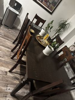 6 Chair Dinning Table Real Wood