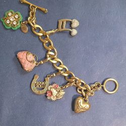 Juicy Couture Gold Charm Bracelet 